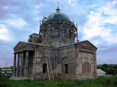 Реставрация Храма Живоначальной Троицы.